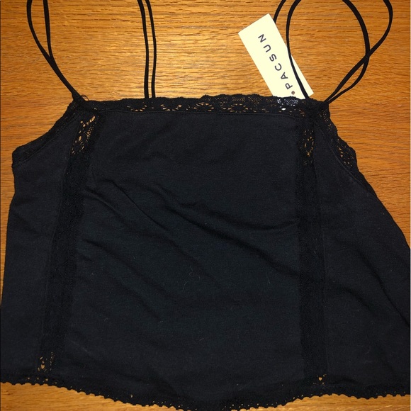 PacSun Tops - Black tank top/crop top